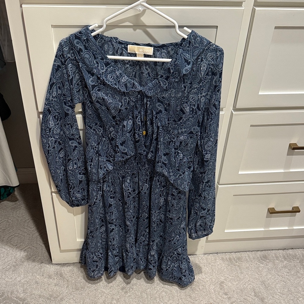 MICHAEL Michael Kors Navy Paisley Dress